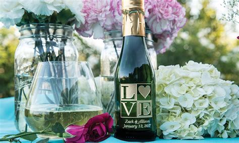 Up to 56% Off Personalized Mini Wedding Wine Bottles | Groupon