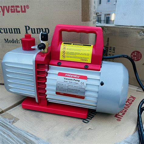 Dual Stage Rotary Vane Vacuum Pump For HVAC Auto AC Refrigerant