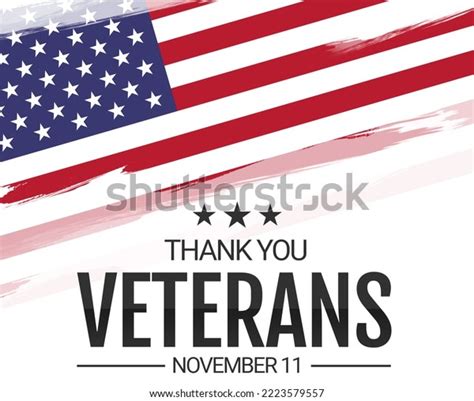 Thank You Veterans Your Service Thanking Stock Illustration 2223579557 ...