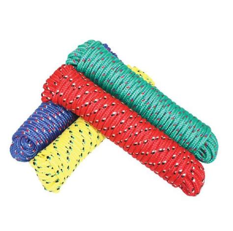 Baron 42217 Diamond Braided Polypropylene Rope Assorted Colors 3 8 X