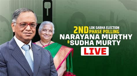 Live Lok Sabha Election 2024 Infosys Founder Narayana Murthy And Rs Mp Sudha Murty Cast Their