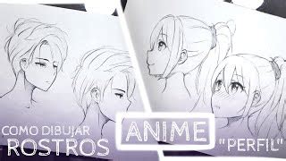 COMO DIBUJAR ROSTROS Anime Perspectiva Lateral Perfil Doovi