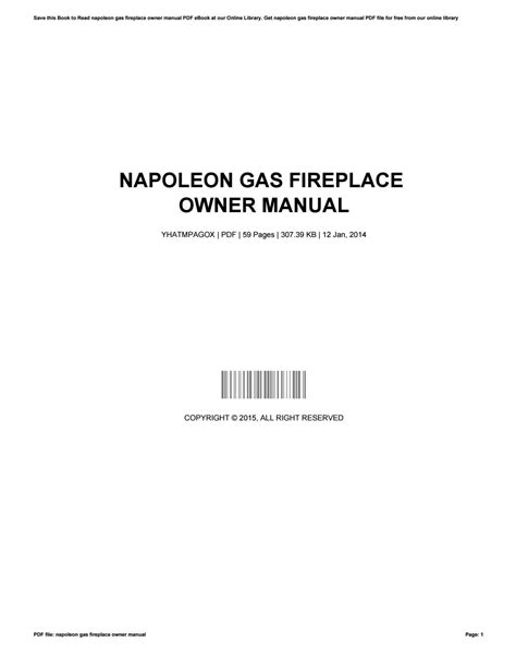 Napoleon gas fireplace owner manual by toon37 - Issuu