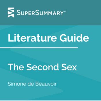 The Second Sex Literature Guide By Supersummary Tpt