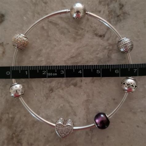 Pandora Jewelry Pandora Authentic Essence Bangle With Charms