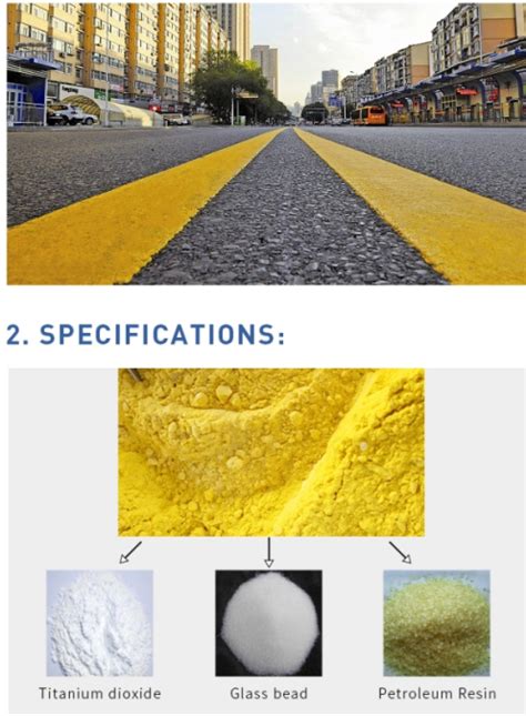 Hot Melt Powder Pavement Thermoplastic Road Marking Paint