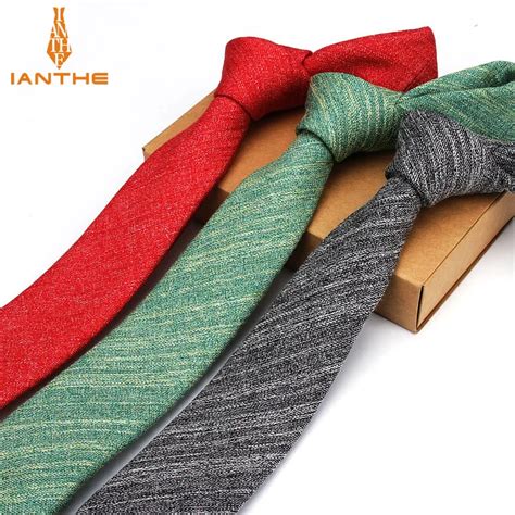 brand  mens skinny ties solid color vintage classic wedding necktie