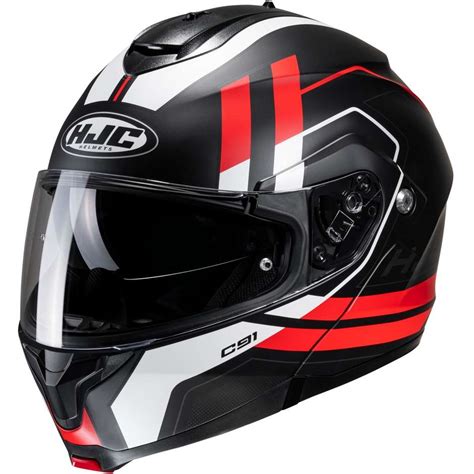 Casco Moto Modulare Hjc C Octo Mc Sf Nero Opaco Rosso Vendita Online