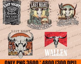 Wallen Bundle Svg Png Wallen Png Western Cowboy Png Wallen Cowboy