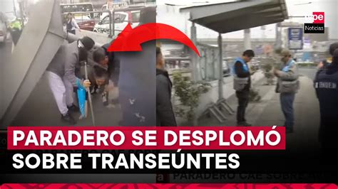 La Victoria Paradero Cae Sobre Cuatro Personas En La Av Grau Youtube