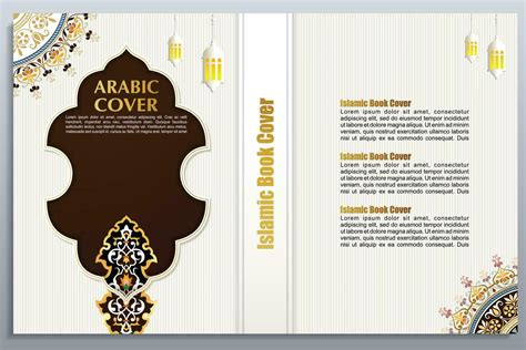 Quran, Islamic Arabic Book Cover Design 24473027 Vector Art at Vecteezy