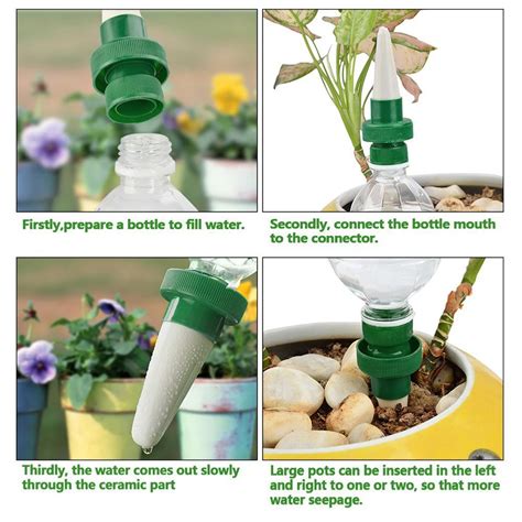 Vacation Plant Waterer Ceramic Self Watering Spikes Automatic Flower Drip Irrigation Watering