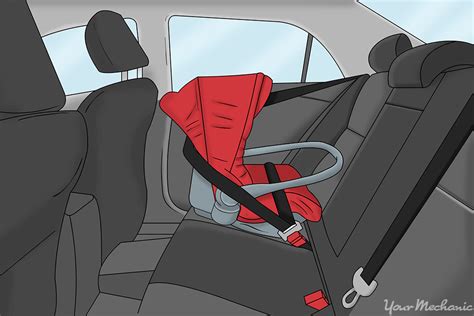 how to put in a rear facing car seat