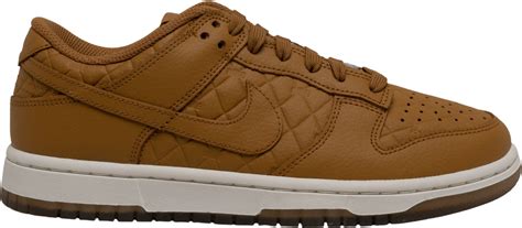 Nike Dunk Low Quilted Wheat W For Sale Ebay