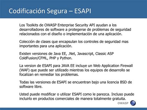 PPT Desarrollo Seguro Usando OWASP PowerPoint Presentation Free