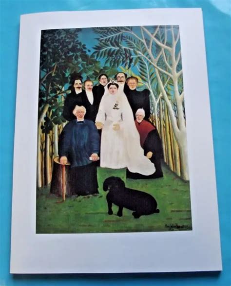 Ancienne Affiche Art Print Poster Peintre Na Fs Henri Rousseau La Noce