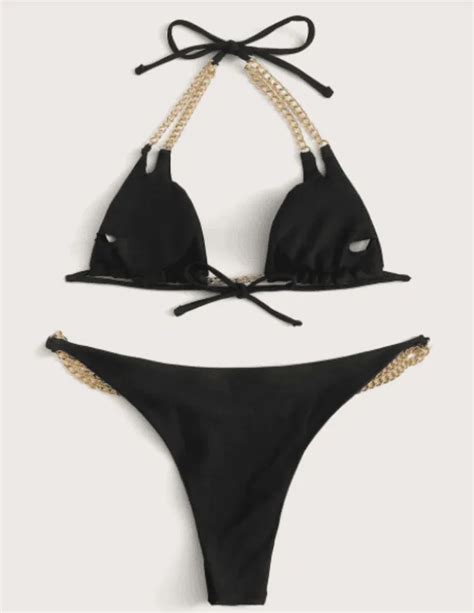 Sheyla Rojas Se Luce Con Magn Tico Bikini Con Cadenas Al Estilo De Claudia Schiffer Para Chanel