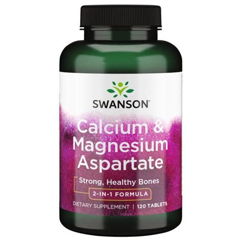 Swanson Premium Calciummagnesium Aspartate Complex 120 Tabs Swanson Health Products