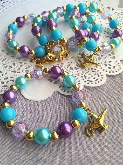 Jasmine Inspired Birthday Party Favor Aladdin Inspired Bracelet Lamp Bracelet Lamp Jewelry