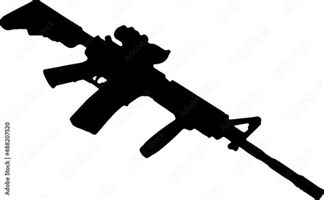 M4 Carbine Eps M4 Carbine Silhouette M4 Carbine Vector M4 Carbine Cut File M4 Carbine Vector