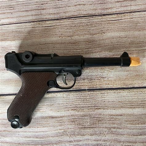 Vintage Marx Wwii Luger Cap Gun Plastic Toy P 08 Values Mavin