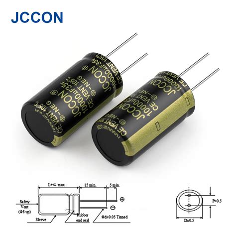 Capacitor Eletrol Tico De Alum Nio V Uf De Pe As Jccon X