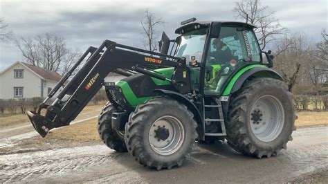 K P Traktor Deutz Fahr Agrotron M Med Lastare P Klaravik Youtube