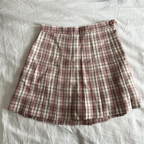 Chuu Pink Pleated Skirt Repop Darling Pink And Depop