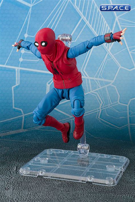 S H Figuarts Homesuit Spider Man With Option Act Wall Spider Man