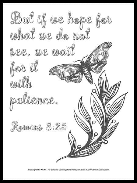 Bible Verse Adult Coloring Pages