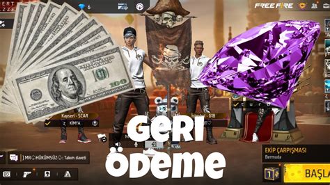 FREE FİRE GERİ ÖDEME NASIL YAPILIR YouTube