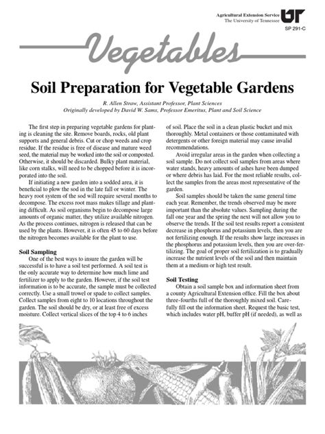 Soil Preparation for Vegetable Gardens | Fertilizer | Soil