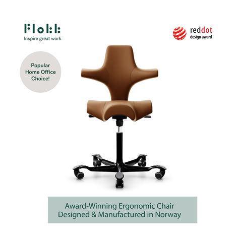 Hag Capisco 8106 Ergonomic Chair By Flokk Leather Paloma 10 Years