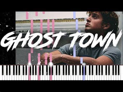 Ghost Town - Benson Boone - Piano Tutorial - Sheet Music & MIDI