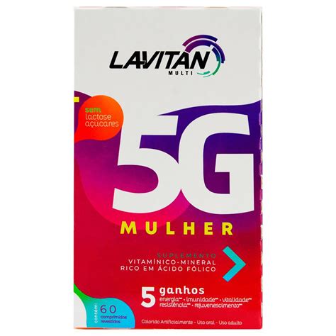 Multivitamínico Lavitan 5G Mulher 60 Comprimidos Shopee Brasil