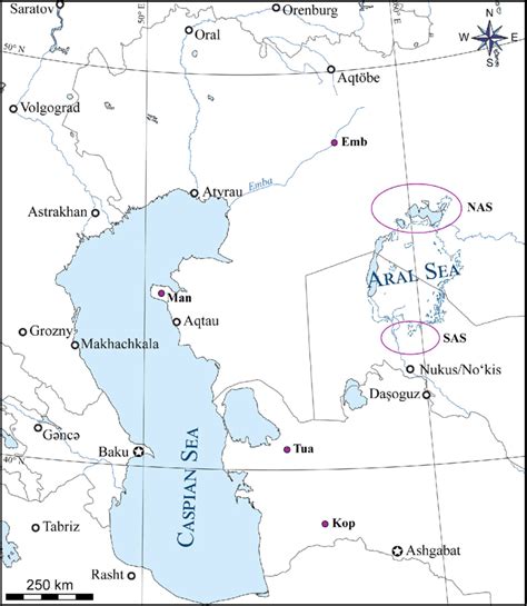 Aral Sea Map