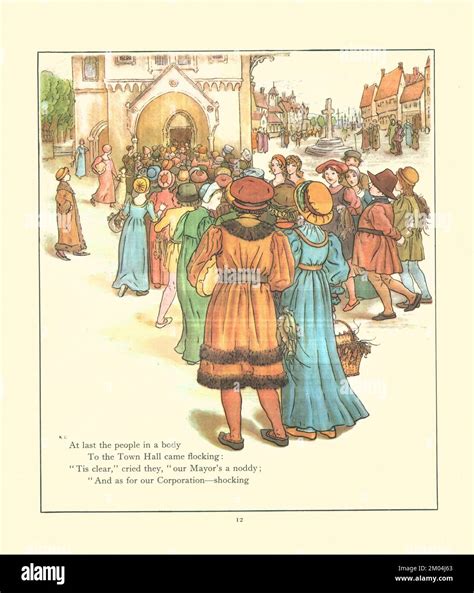 Town Hall Meeting Illustrated By Kate Greenaway English