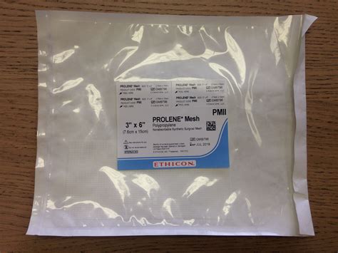 New ETHICON PMII PROLENE Mesh Polypropylene Mesh 3 Disposables