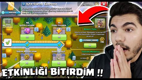 TÜM ETKİNLİĞİ BİTİRDİM Ejder Etkinliği Bitti Clash Of Clans