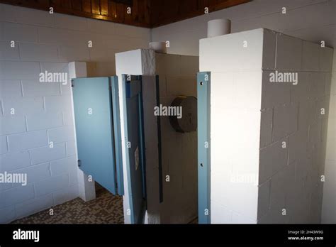 Bathroom Facilities In Public Are Often Hot Spots For Drug And Homosexual Activity Stock Photo