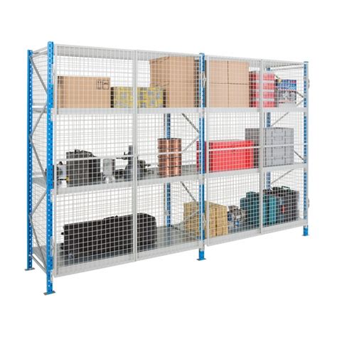 Secure Mesh Longspan Shelving With Chipboard Levels Bigdug