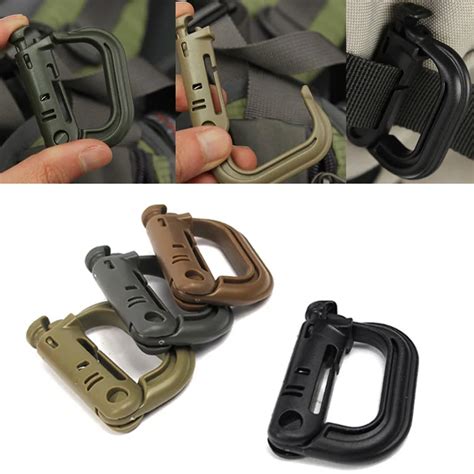 D Ring Clip Molle Webbing Backpack Buckle Snap Lock Hike Mountain Climb