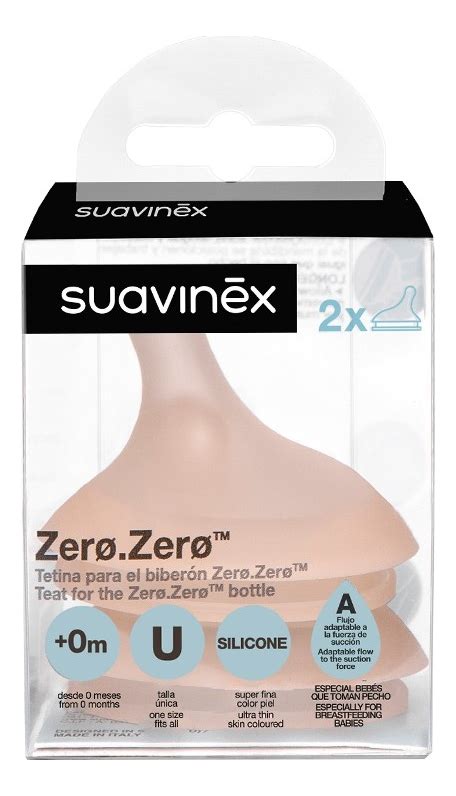 Suavinex smoczki do butelek Zero Zero rozmiar S przepływ adaptacyjny 2