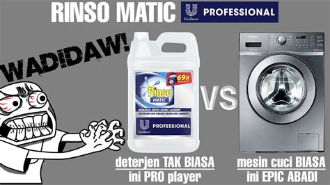 Rinso Matic Professional Khusus Usaha Laundry Kiloan Apa Akibatnya