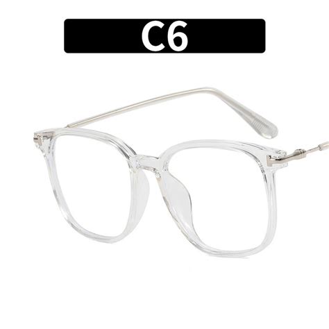 Jiuerba Tr90 Anti Blue Light Eyeglasses Korean Fashion Vintage Style