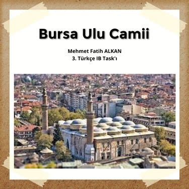 Book Creator Bursa Ulu Cam