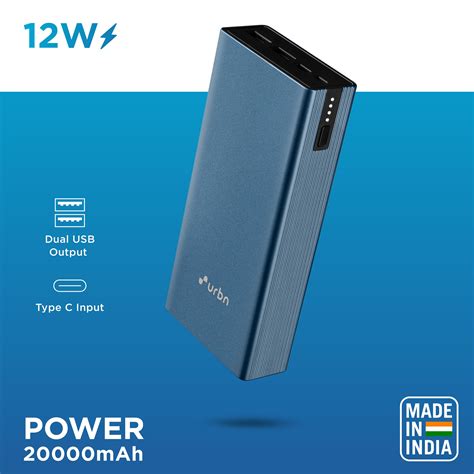 Buy URBN 20000 MAh 12W Fast Charging Power Bank 1 Micro USB Type B 1