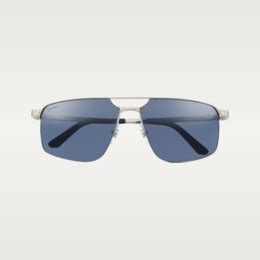 CRESW00621 Santos De Cartier Sunglasses Smooth And Brushed Platinum