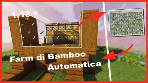 Come Costruire Una Farm Di Bamboo Automatica Minecraft Tutorial