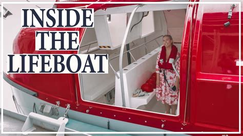 Cruise Ship Lifeboat Tour. What Life Saving Equipment Is Inside? How Much Food & Water? - YouTube